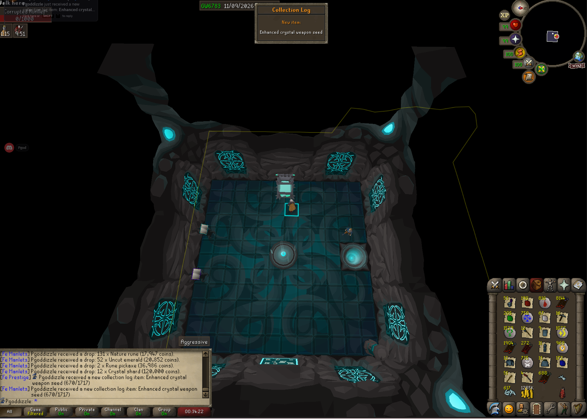 Enhanced Crystal Weapon Seed for Pgoddizzle